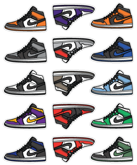 Jordan 1 Stickerpack