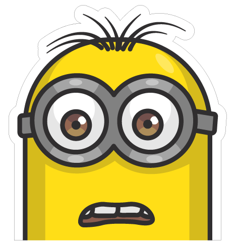 Minion-Peeker Sticker