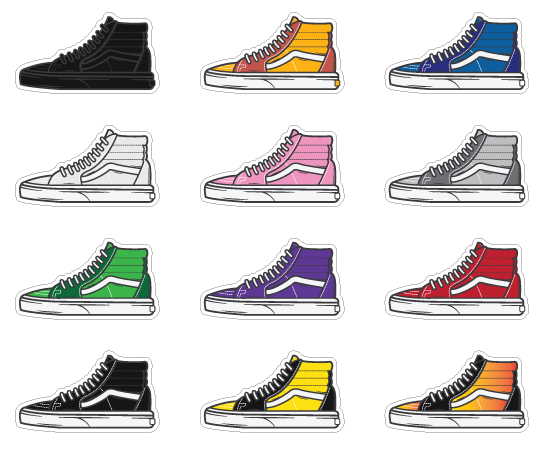 Vans Sk8 Hi Stickerpack