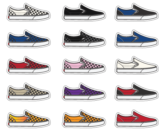 Vans Slip on Stickerpack