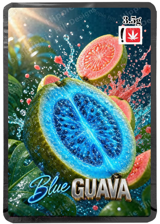 Blue Guava custom printed mylar bag