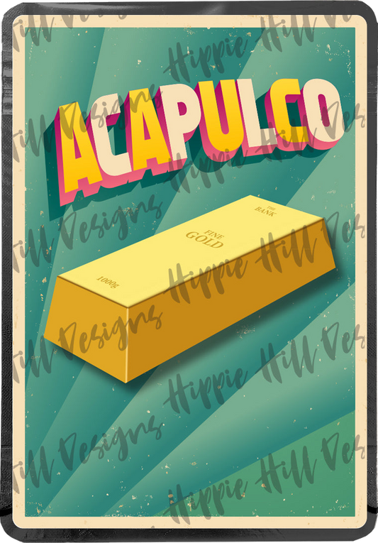 Acapulco Gold custom printed mylar bag