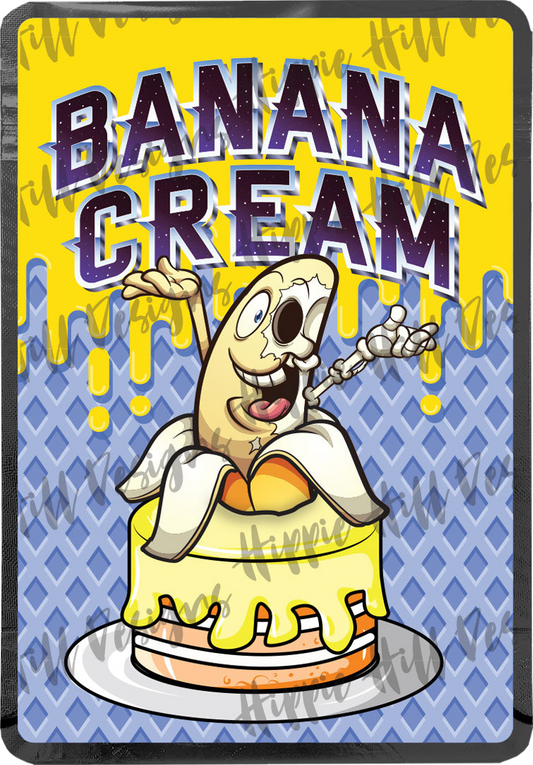 Banana Cream custom printed mylar bag