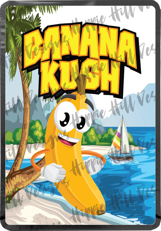 Banana Kush V2 custom printed mylar bag
