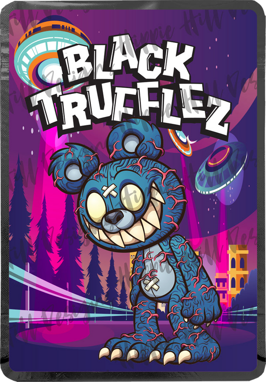 Black Trufflez custom printed mylar bag