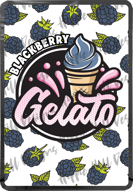 Blackberry Gelato custom printed mylar bag