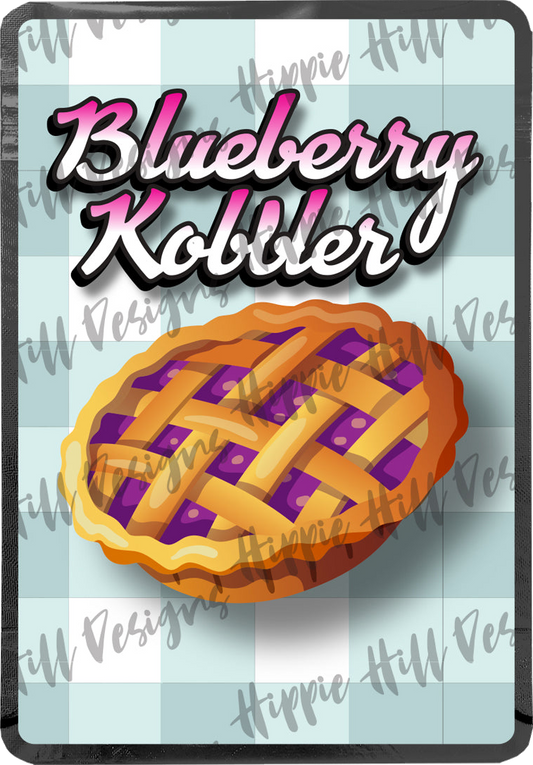 Blueberry Kobbler custom printed mylar bag