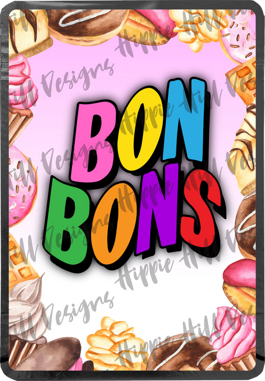 Bon Bons custom printed mylar bag
