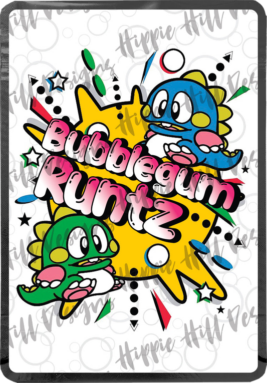 Bubblegum Runts custom printed mylar bag