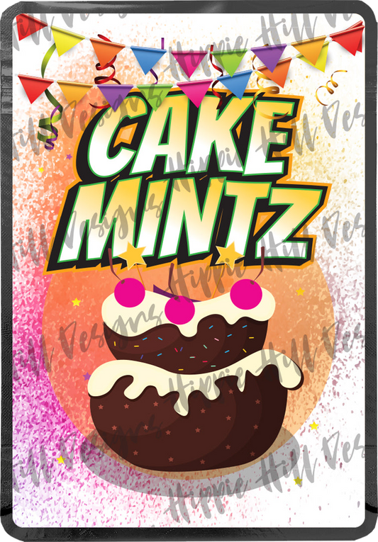 Cake Mintz custom printed mylar bag