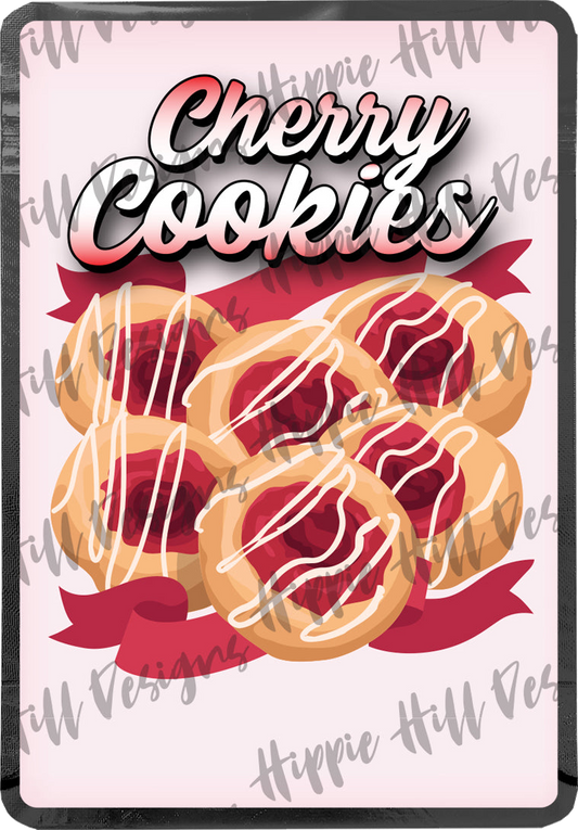 Cherry Cookies V2. custom printed mylar bag