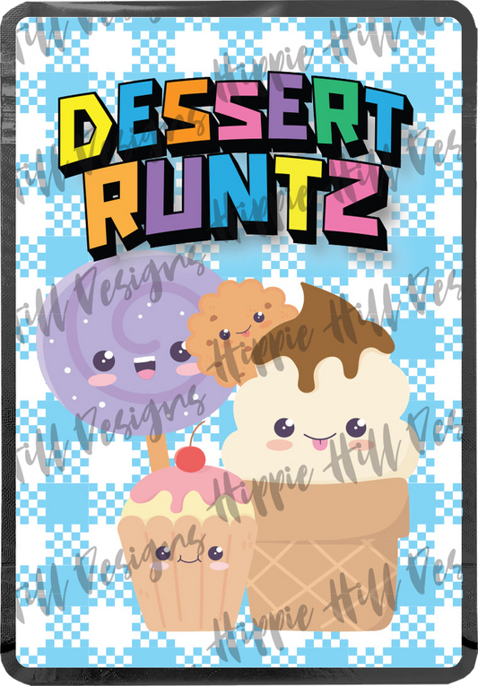 Dessert Runts custom printed mylar bag