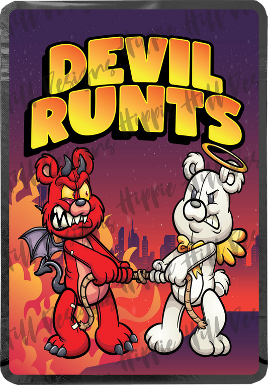 Devil Runts custom printed mylar bag