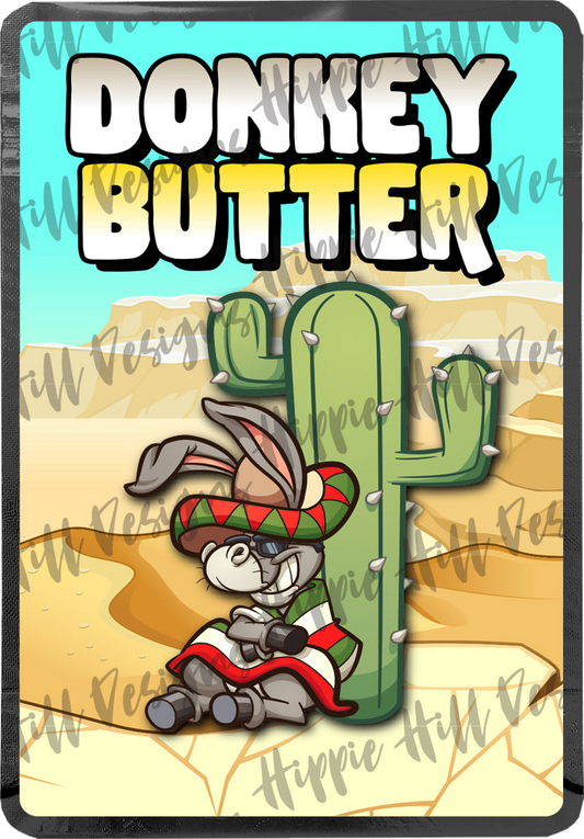 Donkey Butter custom printed mylar bag