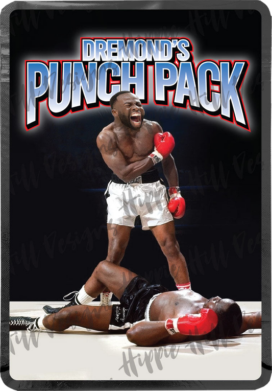 Dremond's Punch Pack custom printed mylar bag