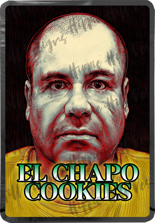 El Chapo Cookies custom printed mylar bag