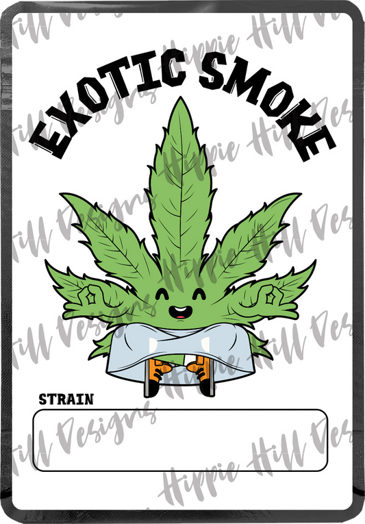 Exotic Smoke custom printed mylar bag