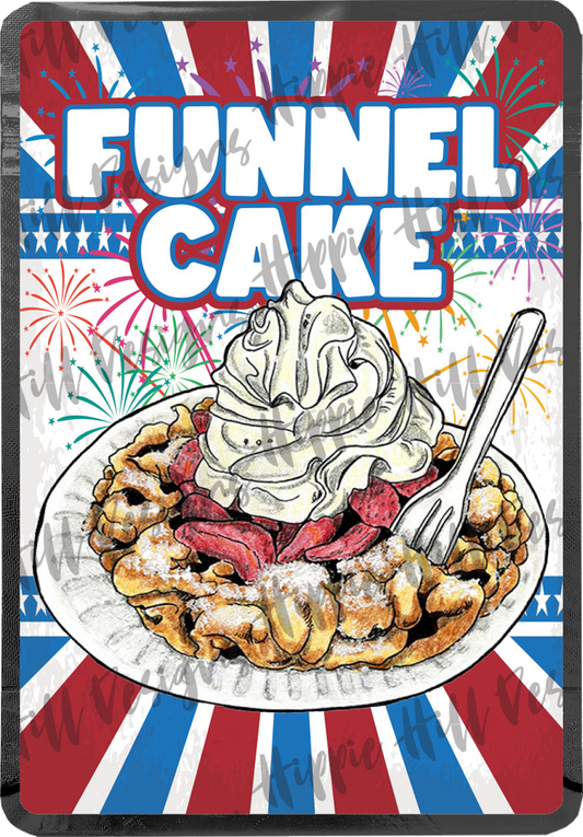 Funnel Cake custom printed mylar bag