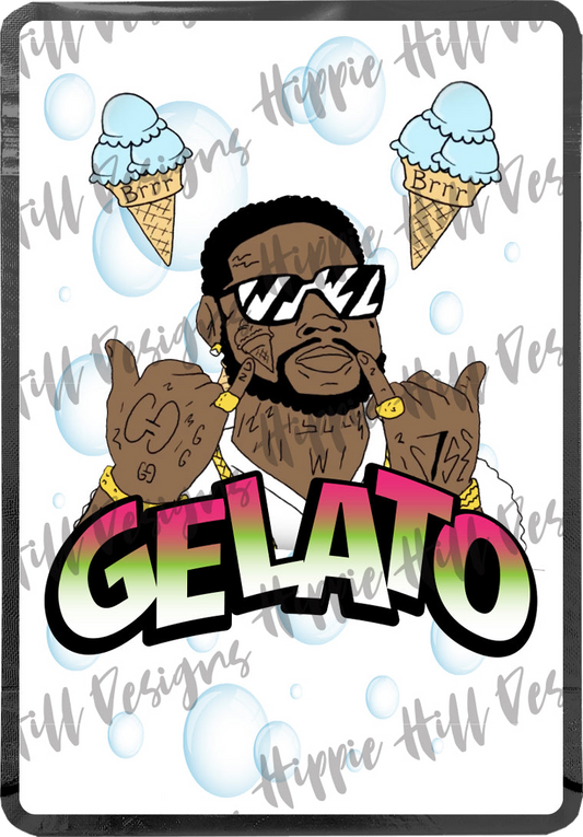 Gelato - Gucci custom printed mylar bag