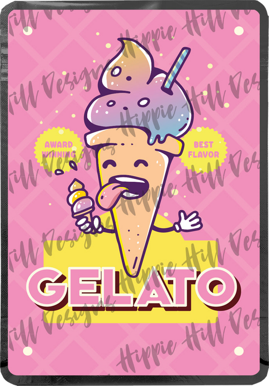 Gelato - Ice Cream Shop custom printed mylar bag