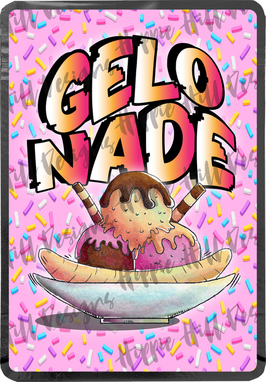 Gelonade V2 custom printed mylar bag