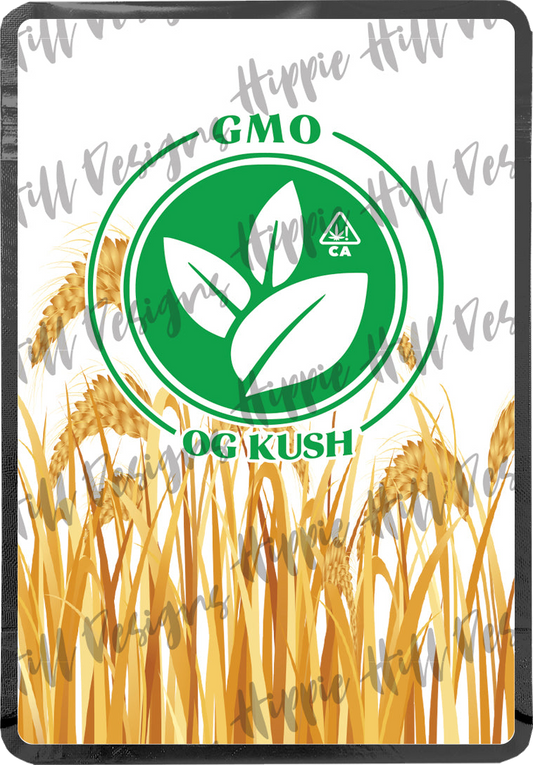 GMO OG Kush custom printed mylar bag