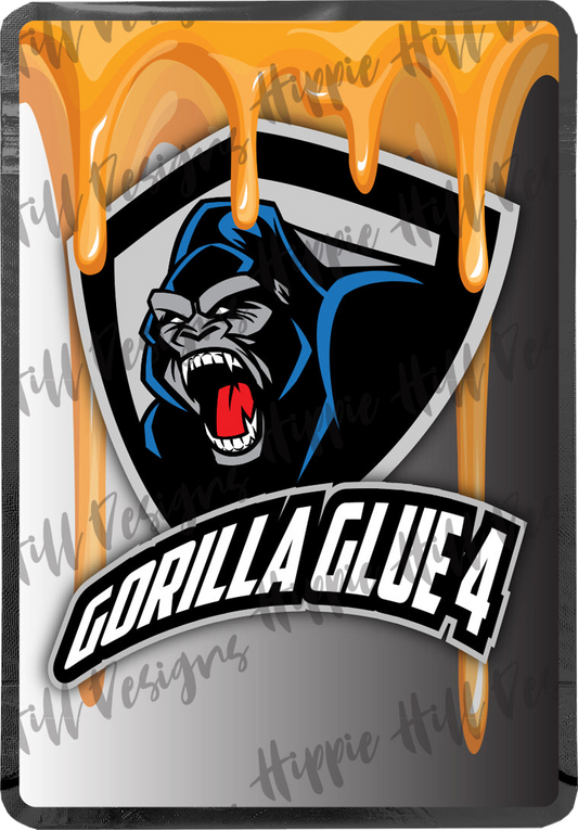 Gorilla Glue 4 custom printed mylar bag
