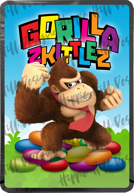 Gorilla Zkittlez custom printed mylar bag