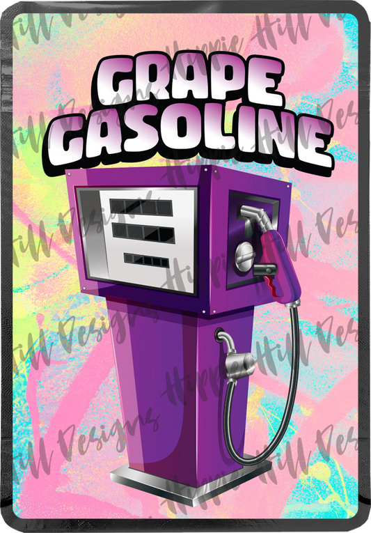 Grape Gasoline custom printed mylar bag