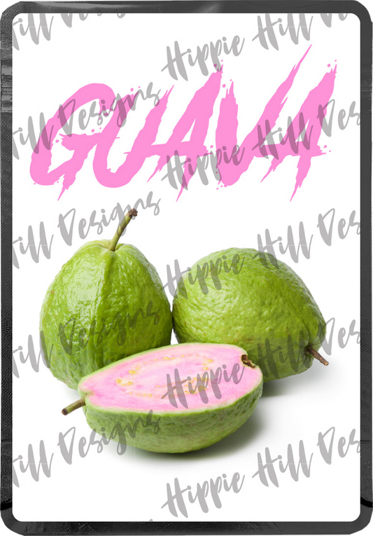Guava custom printed mylar bag