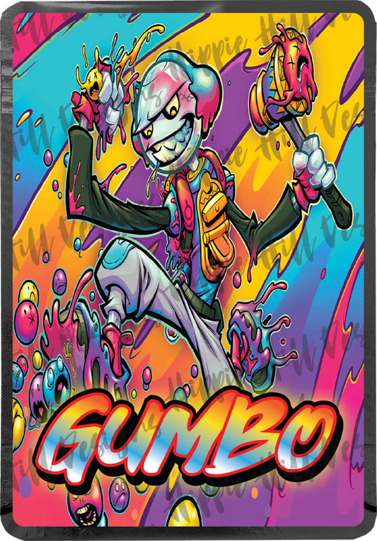 Gumbo V2. custom printed mylar bag