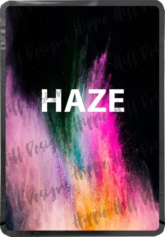 HAZE custom printed mylar bag