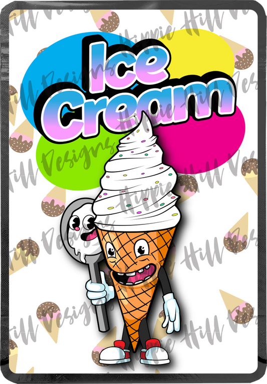 Ice Cream custom printed mylar bag