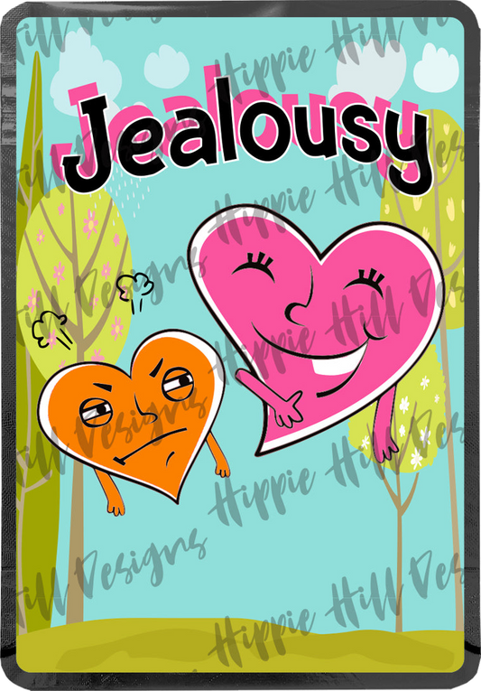 Jealousy custom printed mylar bag