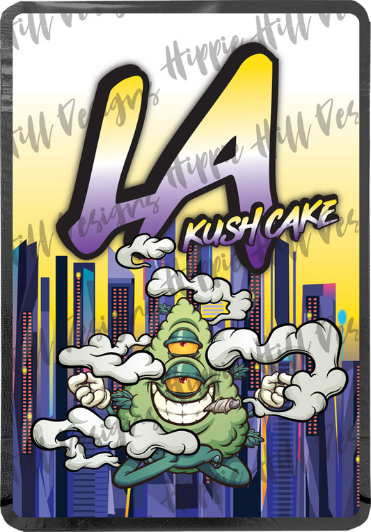 LA Kush Cake custom printed mylar bag