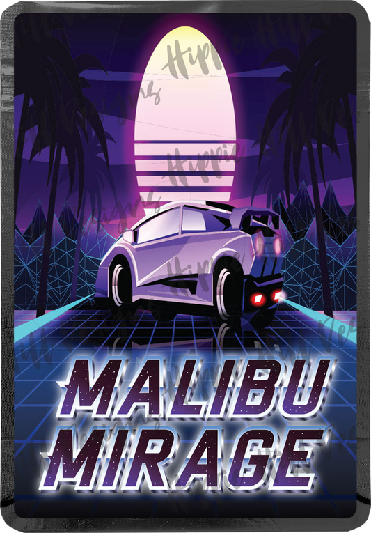 Malibu Mirage custom printed mylar bag
