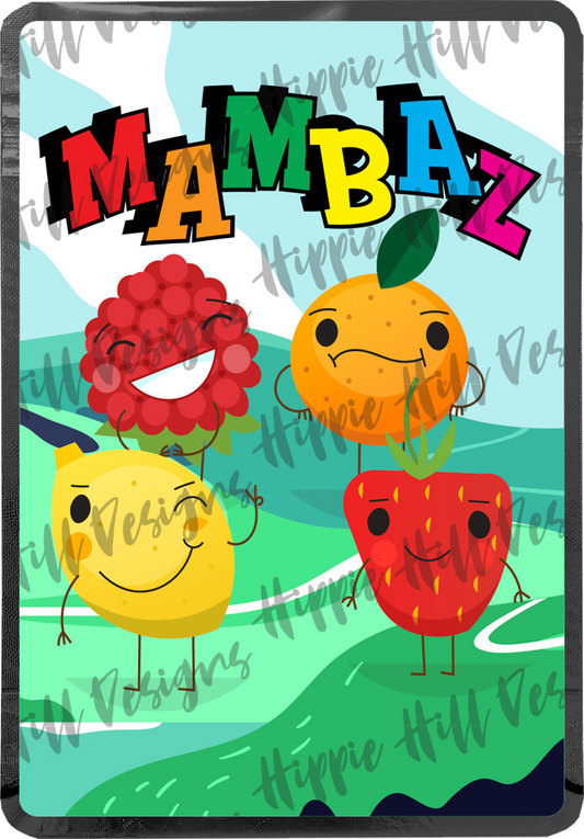 Mambaz custom printed mylar bag