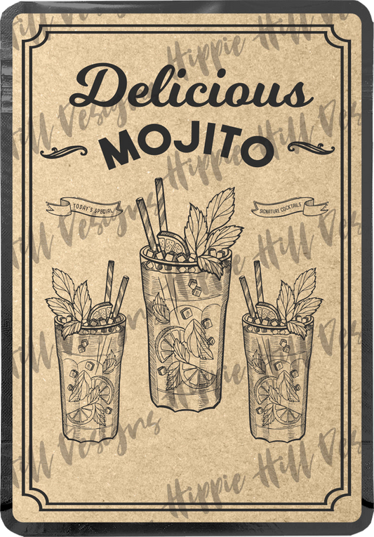 Mojito custom printed mylar bag