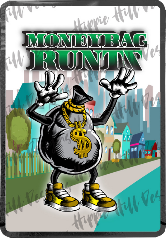 Moneybag Runts V2 custom printed mylar bag
