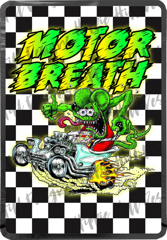 Motor Breath custom printed mylar bag