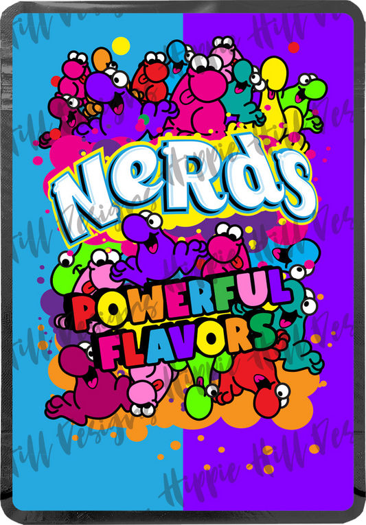 Nerds custom printed mylar bag