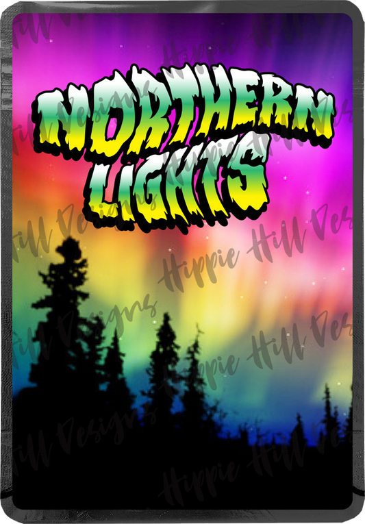 Northern Lights custom printed mylar bag