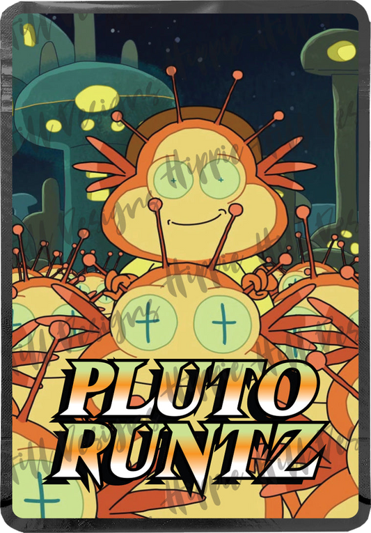 Pluto Runts V2. custom printed mylar bag