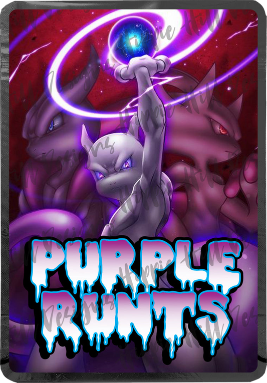 Purple Runts custom printed mylar bag