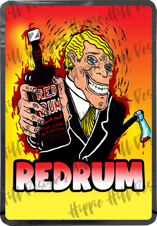 Redrum custom printed mylar bag