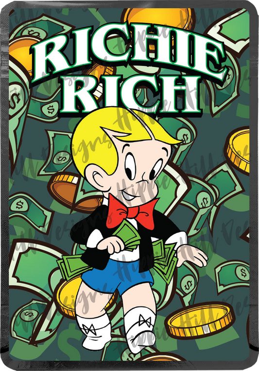 Richie Rich custom printed mylar bag