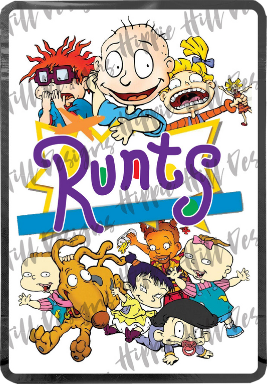 Runts V2. custom printed mylar bag