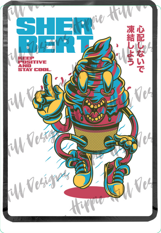 Sherbert - JP custom printed mylar bag