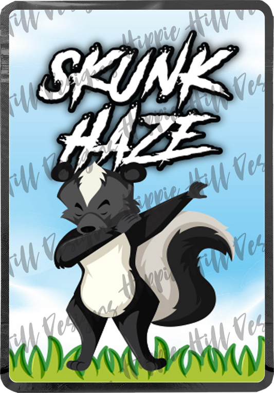 Skunk Haze custom printed mylar bag