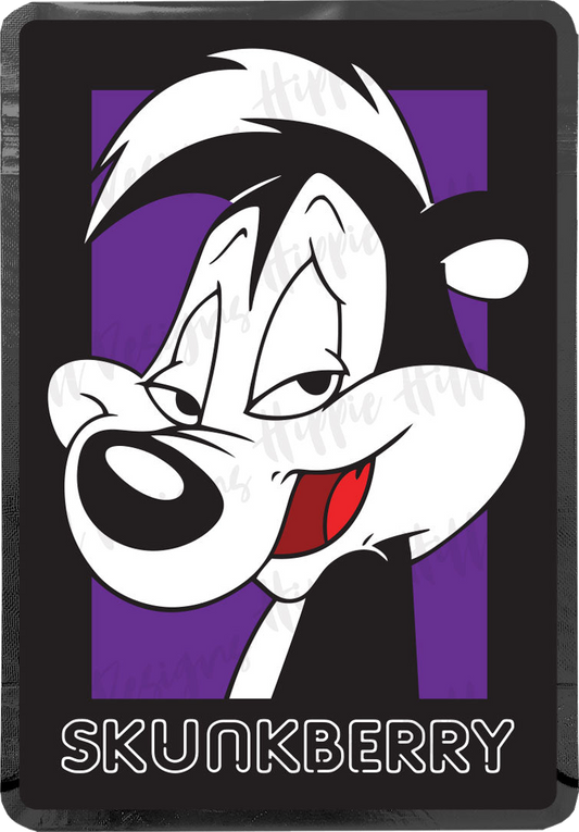 Skunkberry custom printed mylar bag